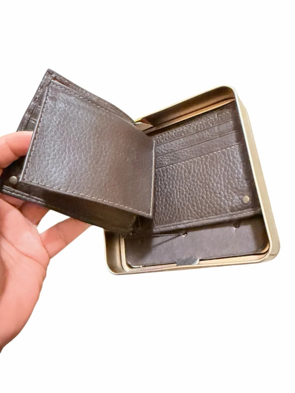 Men's Carhartt Pebble Leather Passcase Wallet One Size Brown